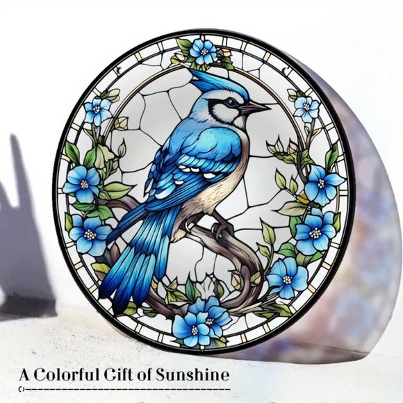 Other - Large Blue Jay Acrylic Suncatcher